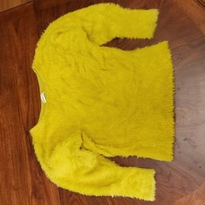 ANTHROPOLOGIE yellow sweater